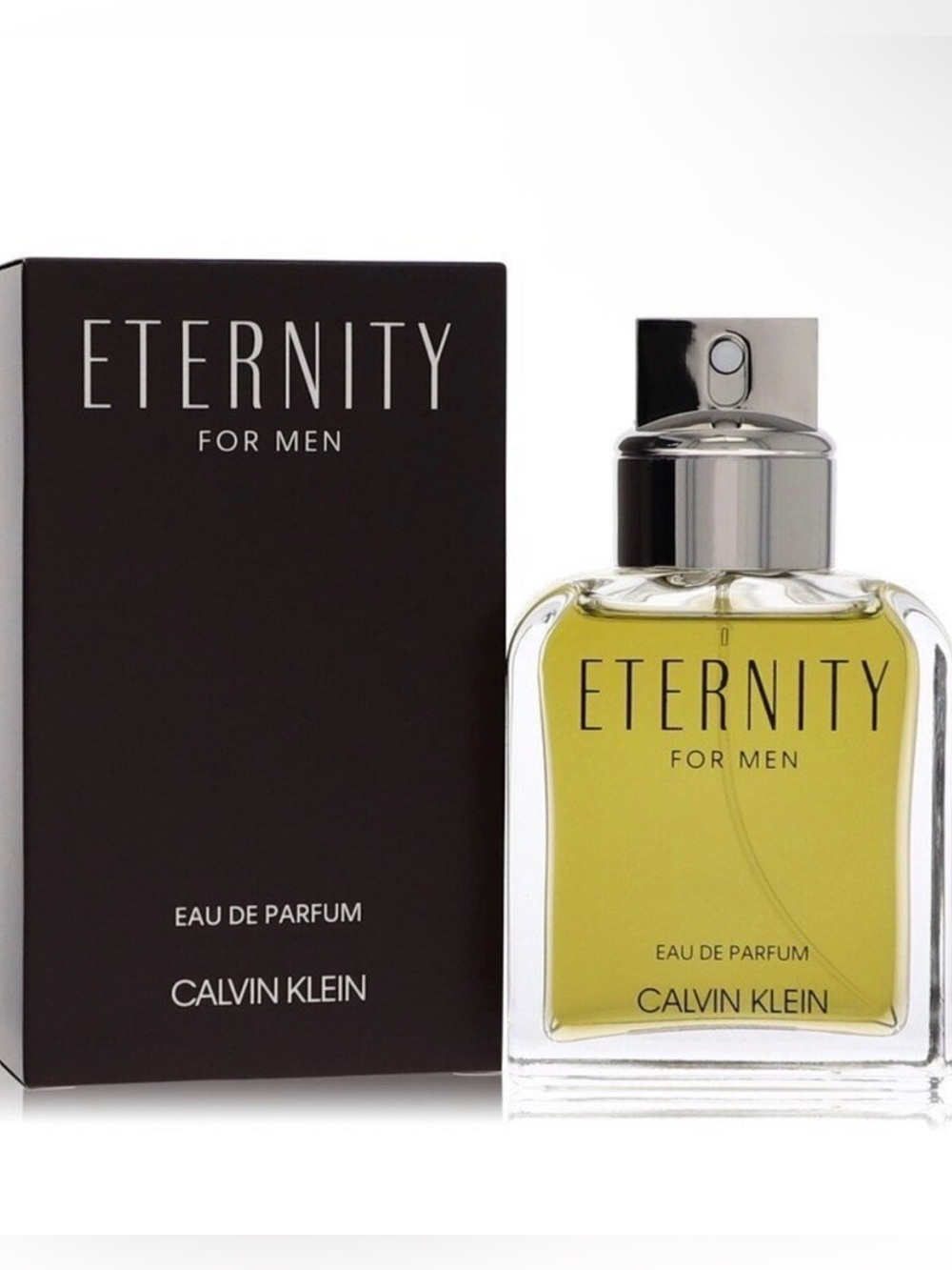 Calvin Klein Eternity for Men - Pale Green & Silver Bottle nwob